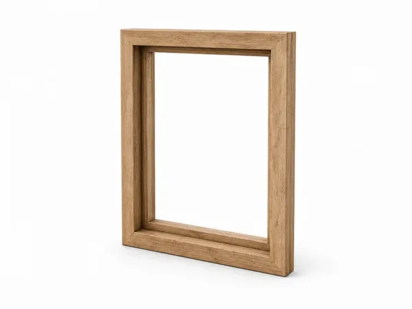 Houten kozijnen voor de houtcontainer